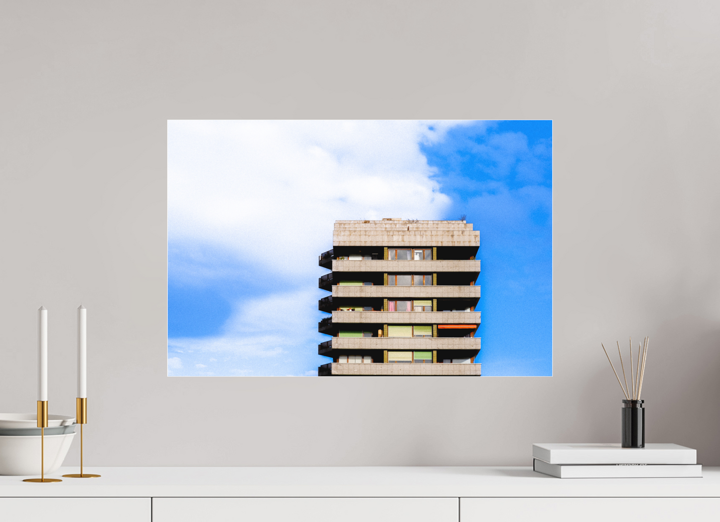 Béton et azur