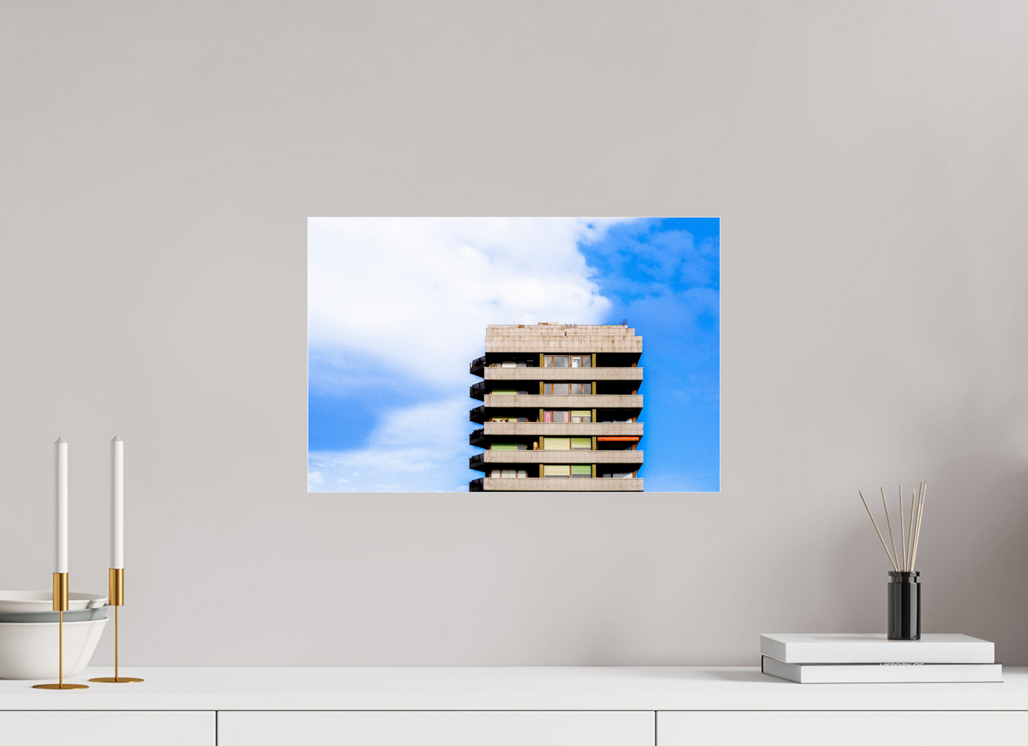 Béton et azur